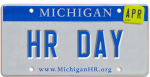 2025 Michigan hr day license plate image